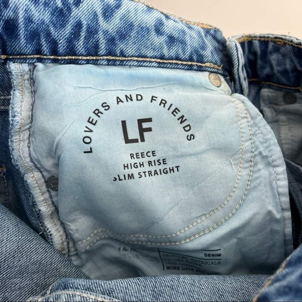 Lovers + Friends Reece High Rise Straight Leg Jeans - Picture 12 of 16